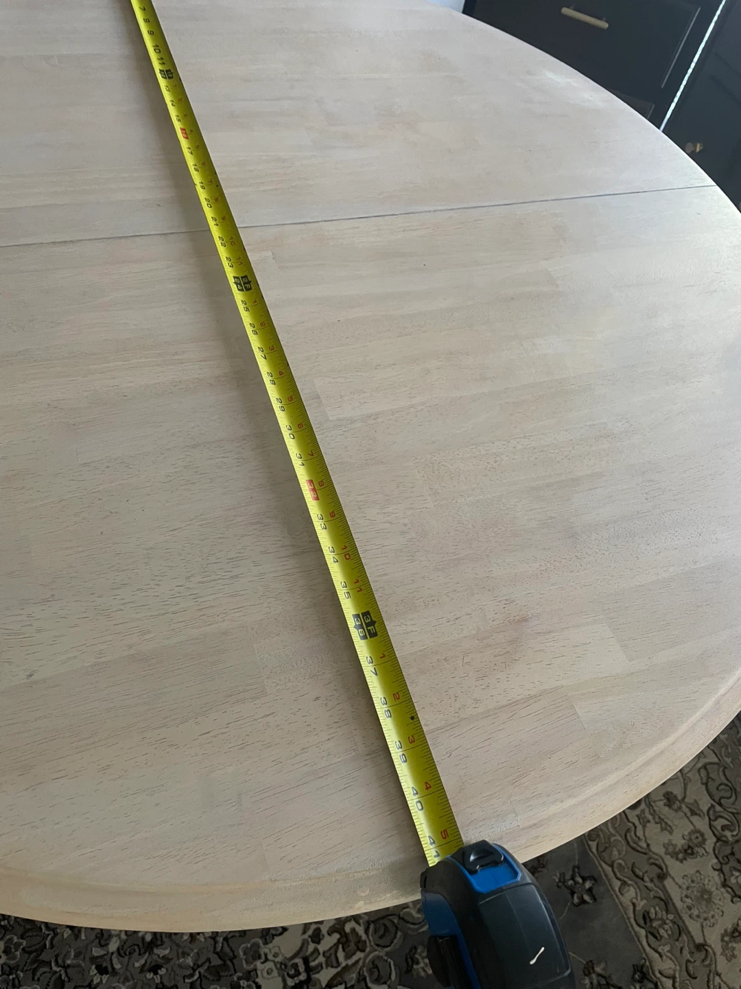 Round Wooden Extendable Dining Table - photo 2
