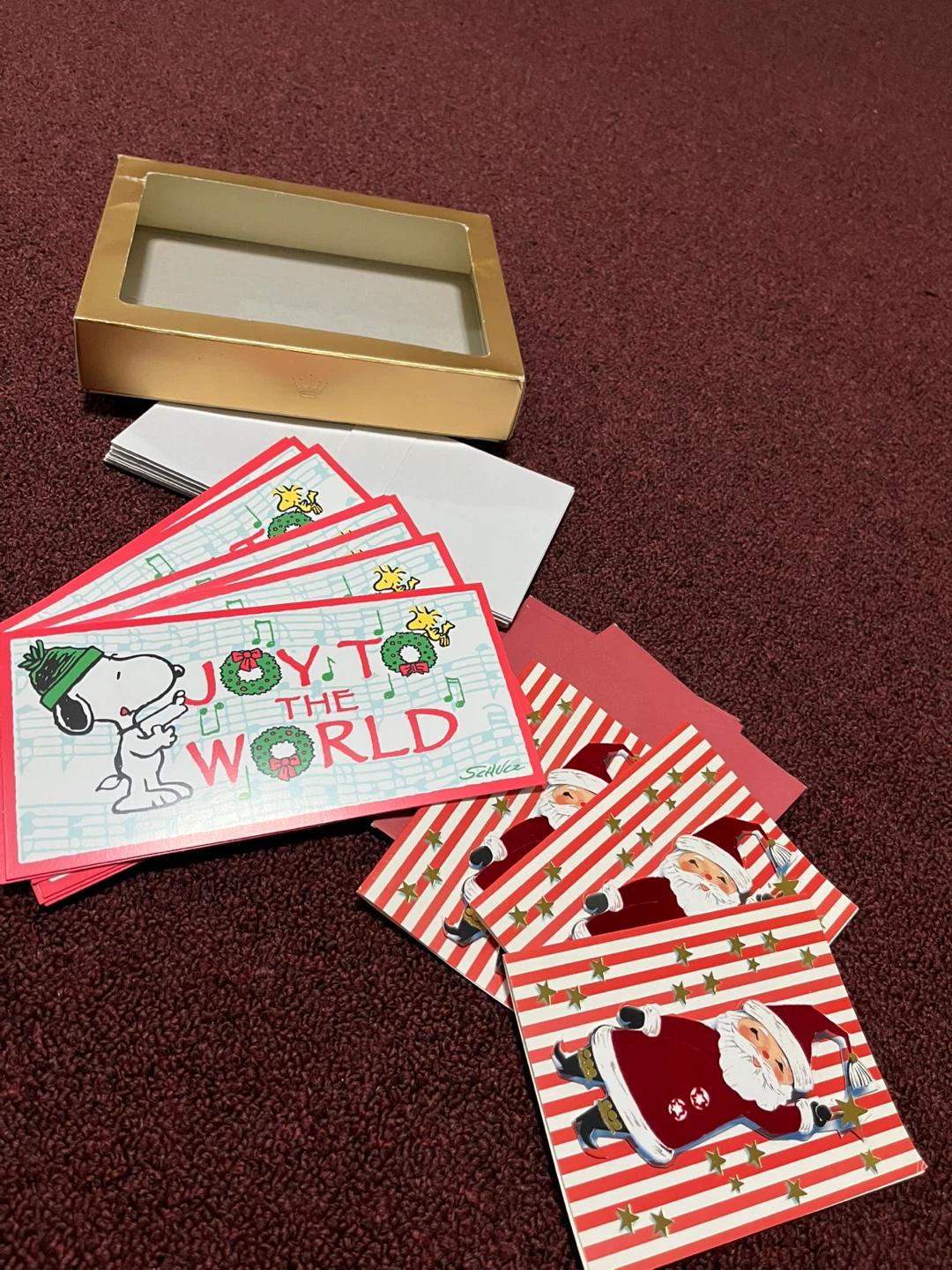 Snoopy Christmas Cards Set