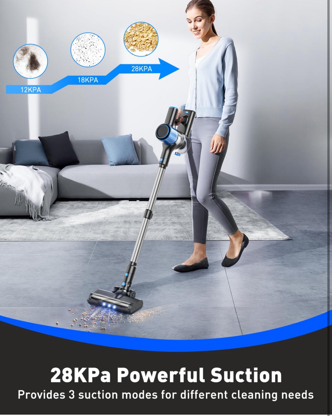 Brand New A27 Cordless Vacuum Cleaner – Blue - photo 2