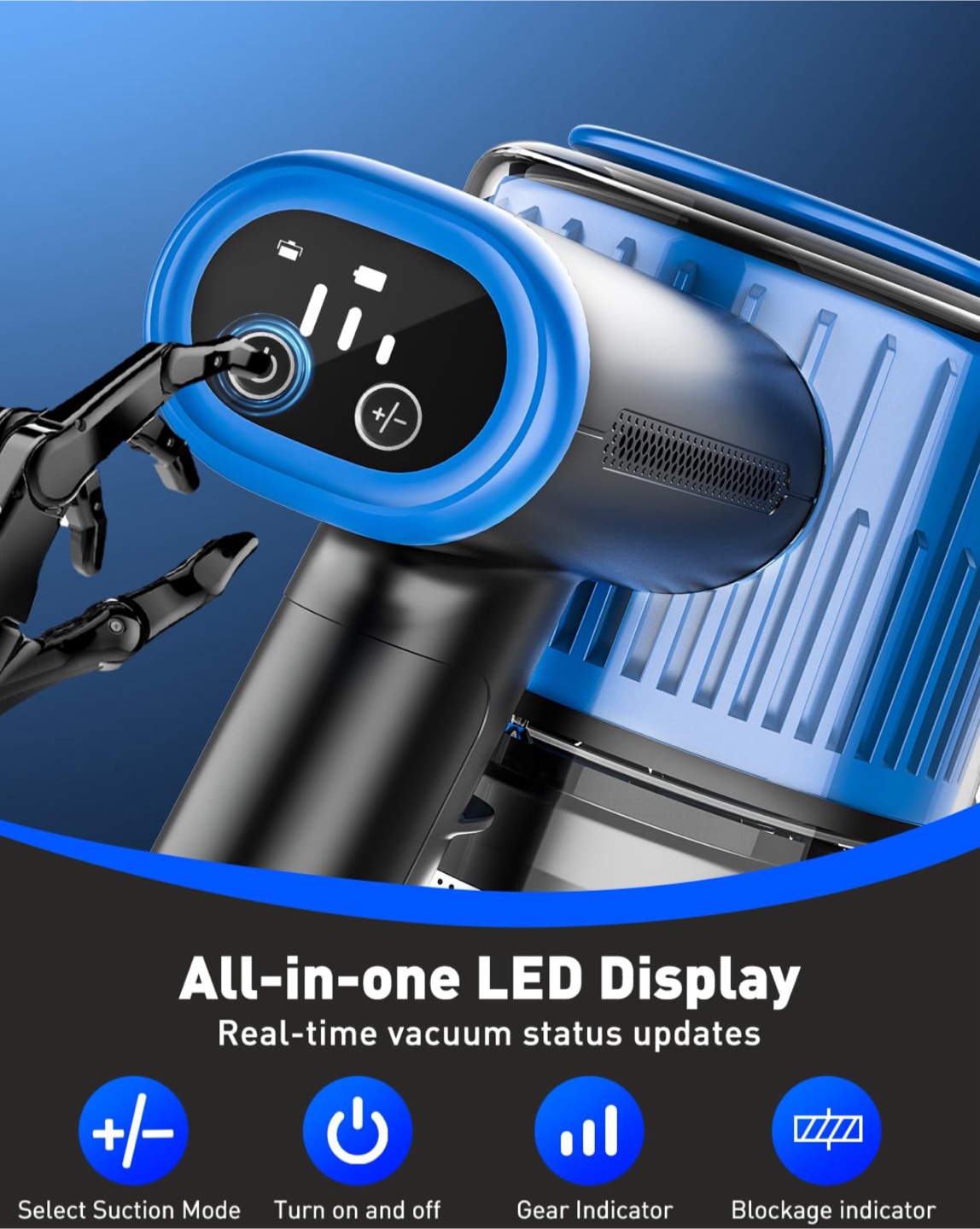 Brand New A27 Cordless Vacuum Cleaner – Blue - photo 4