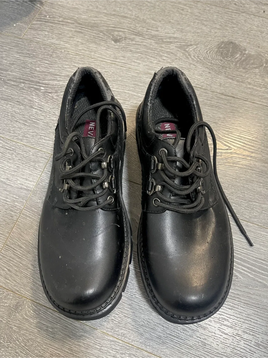 Nevada Black Leather Shoes Size 11 image indicator(2)