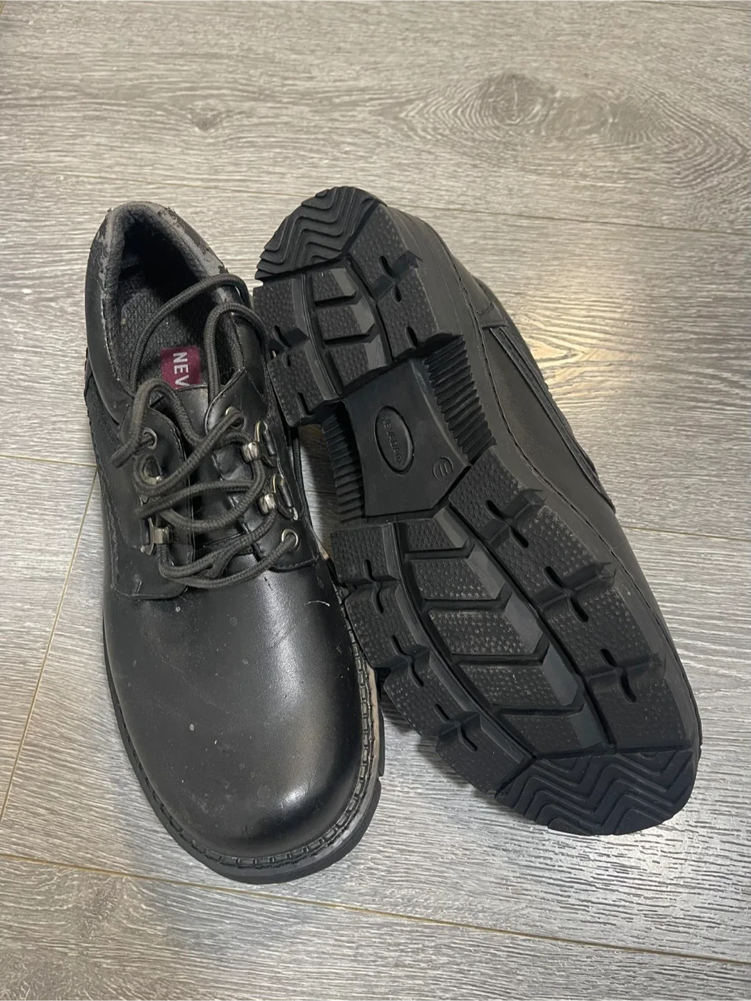 Nevada Black Leather Shoes Size 11 image indicator(3)