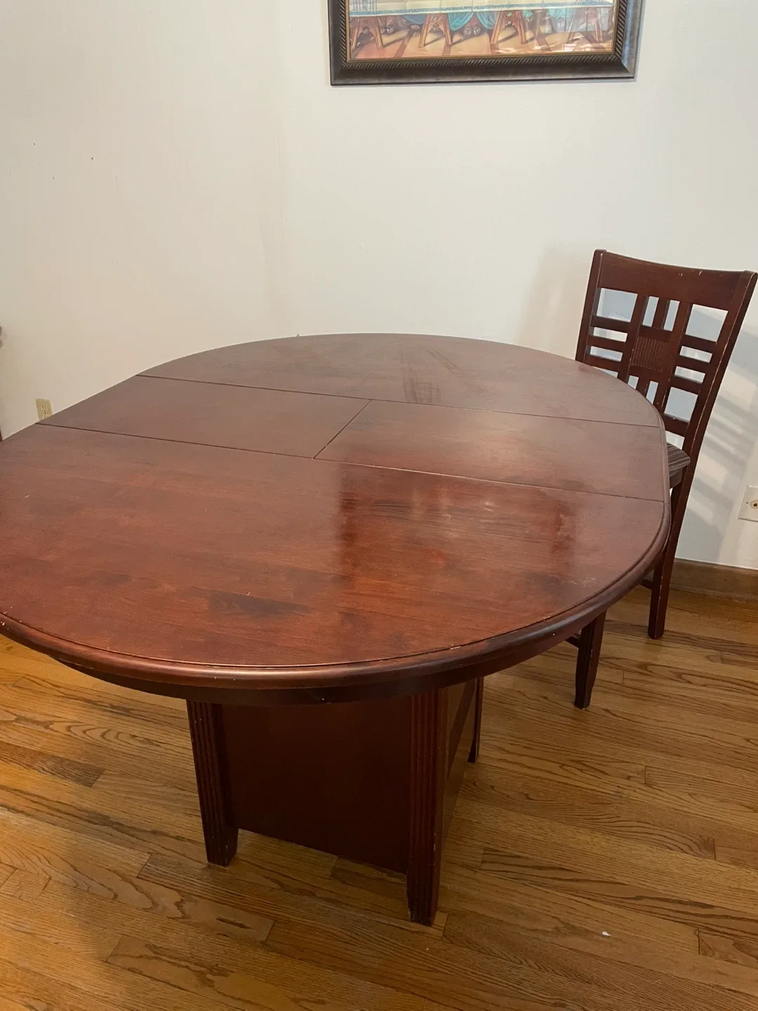 Dining Table with 6 Chairs - Dark Wood image indicator(6)