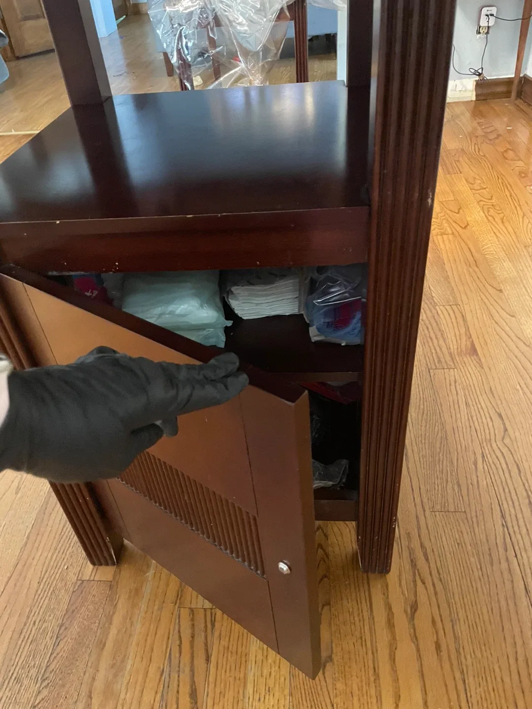 Dining Table with 6 Chairs - Dark Wood image indicator(4)