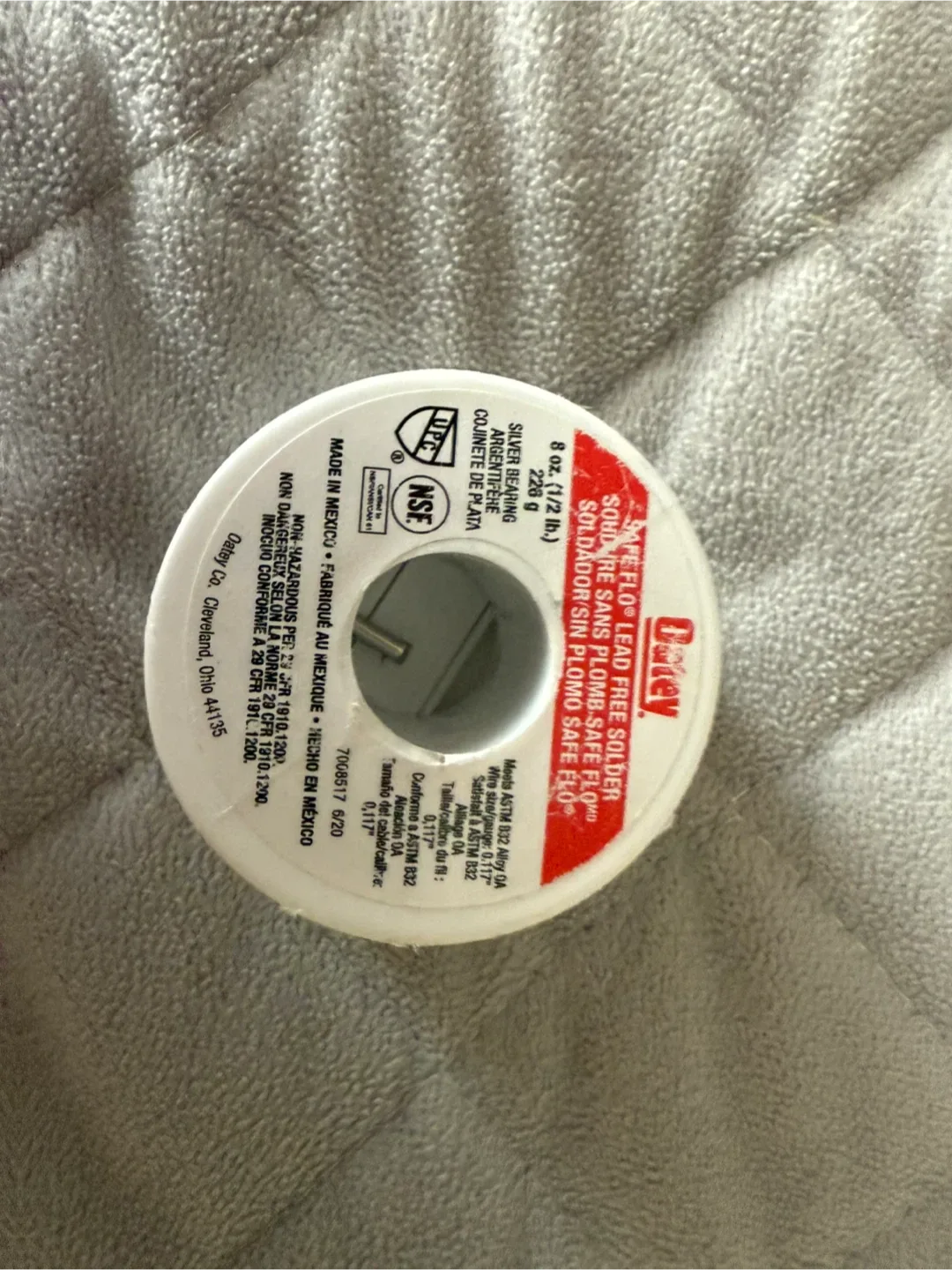 Oatey Safe-Flo Lead Free Solder - 8 oz thumbnail