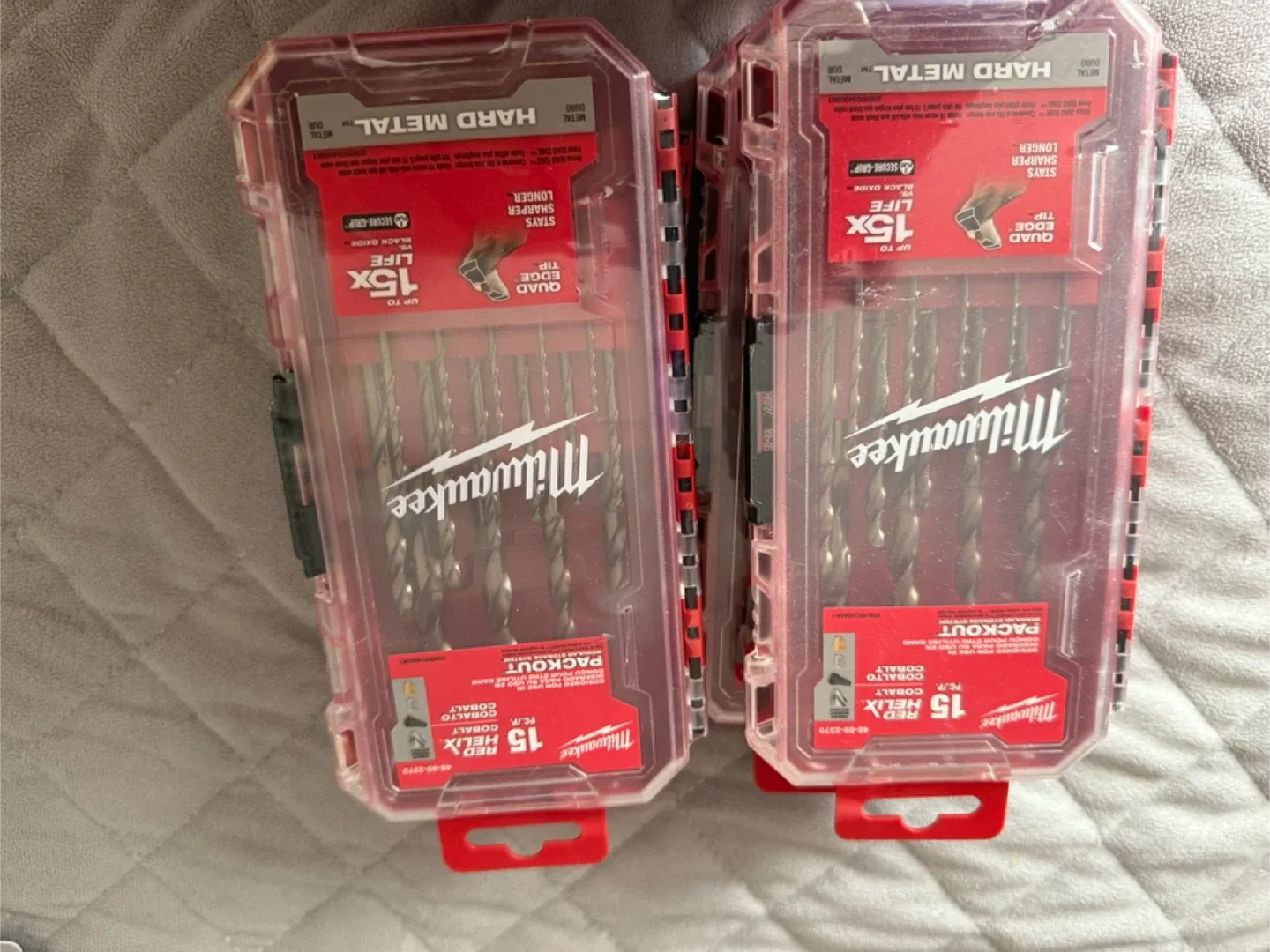 Milwaukee 15 pc Cobalt Red Helix Drill Bit Set thumbnail