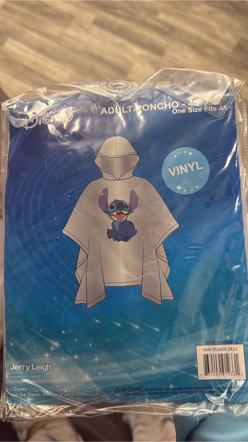 Disney Stitch Adult Poncho - One Size