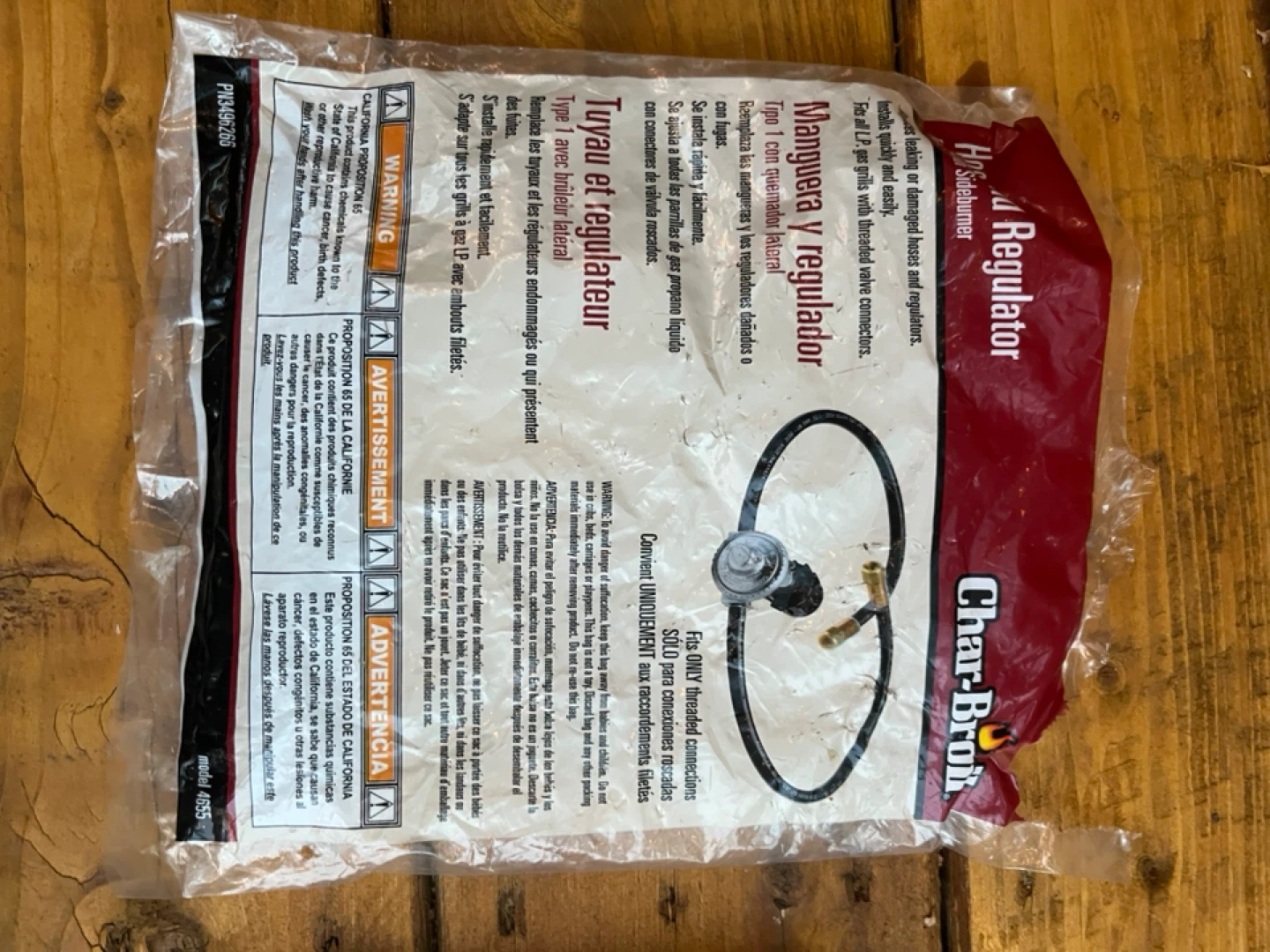 New Char-Broil LP Gas Regulator Hose Assembly - photo 4