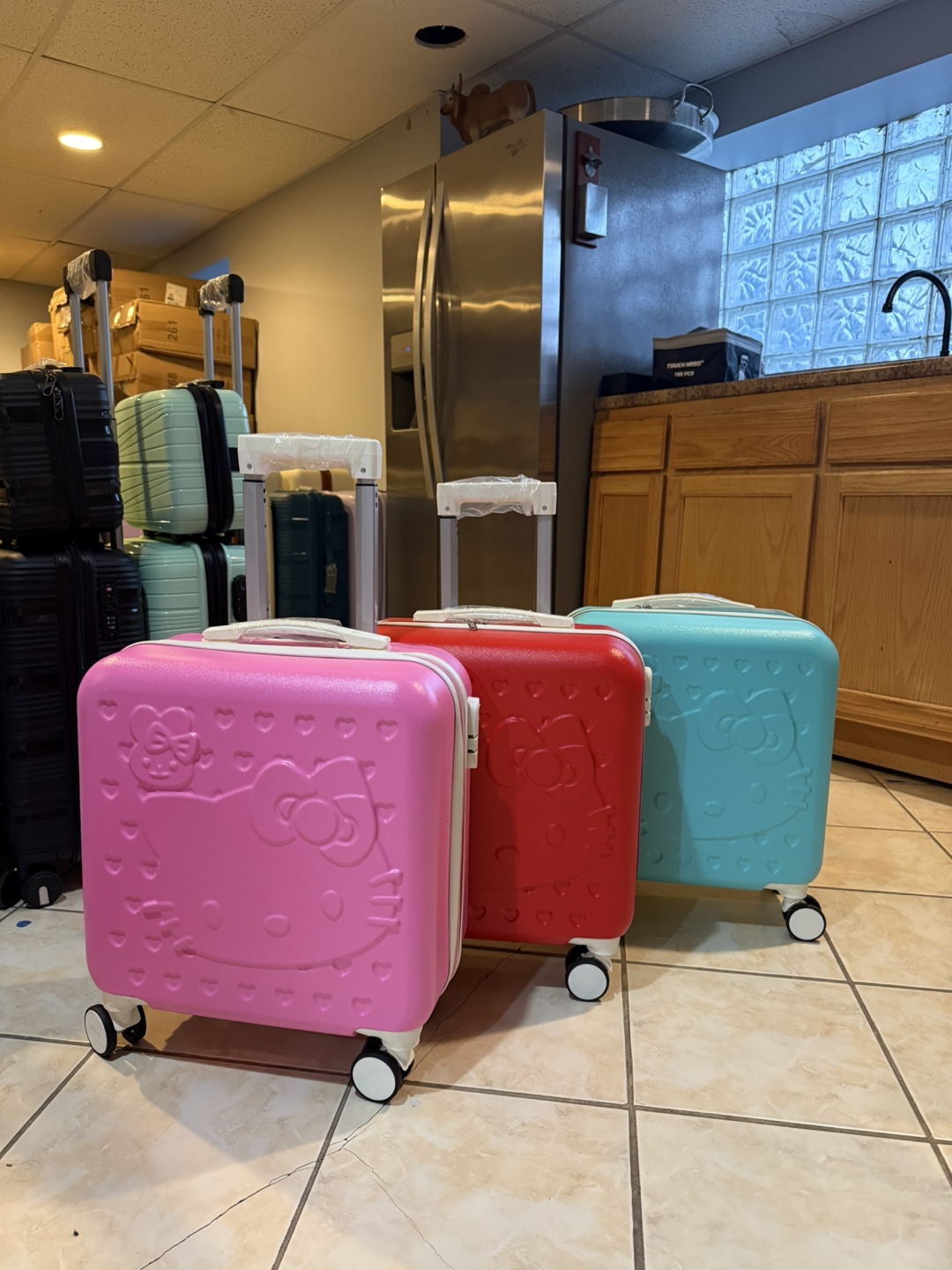 Hello Kitty Rolling Carry-On Suitcase