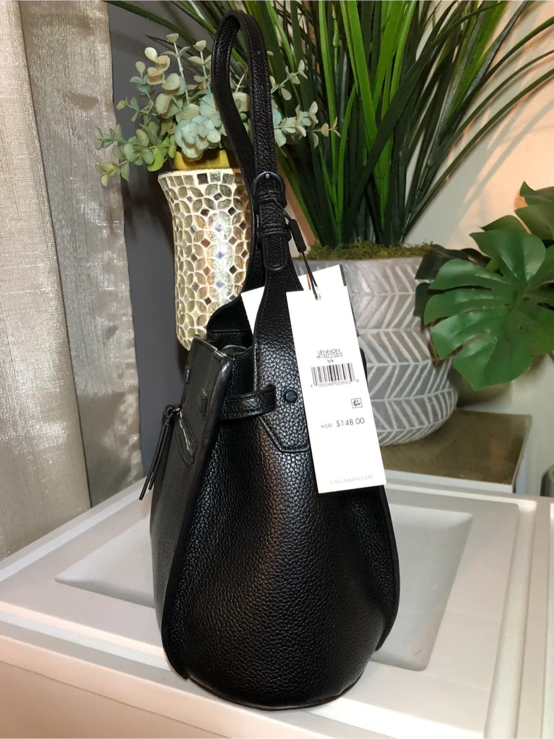 Calvin Klein Black Leather Handbag image indicator(2)