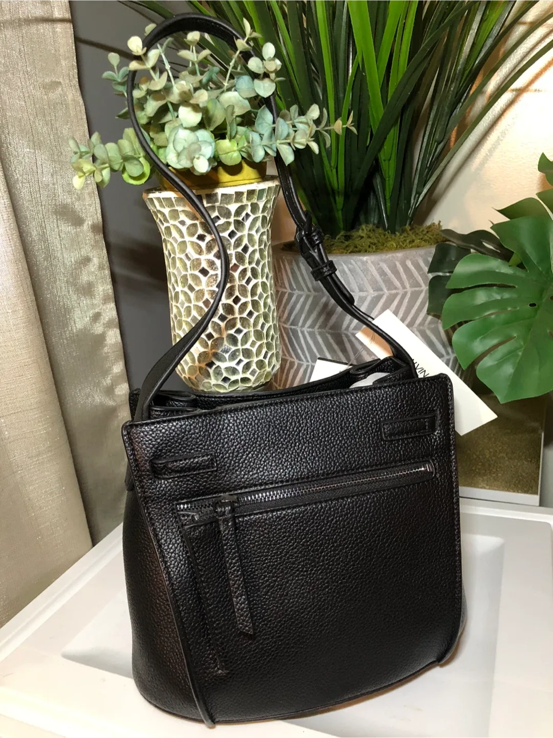 Calvin Klein Black Leather Handbag image indicator(4)