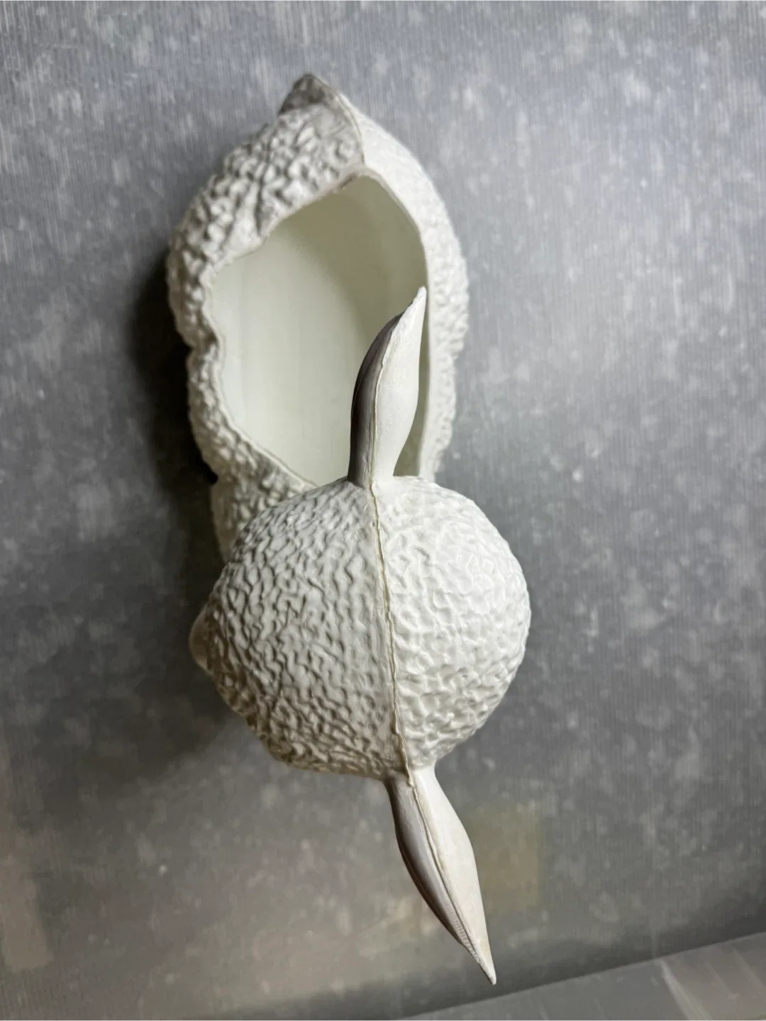 vintage BLOW MOLD LAMB Planter Flower Pot Easter Christmas image indicator(6)