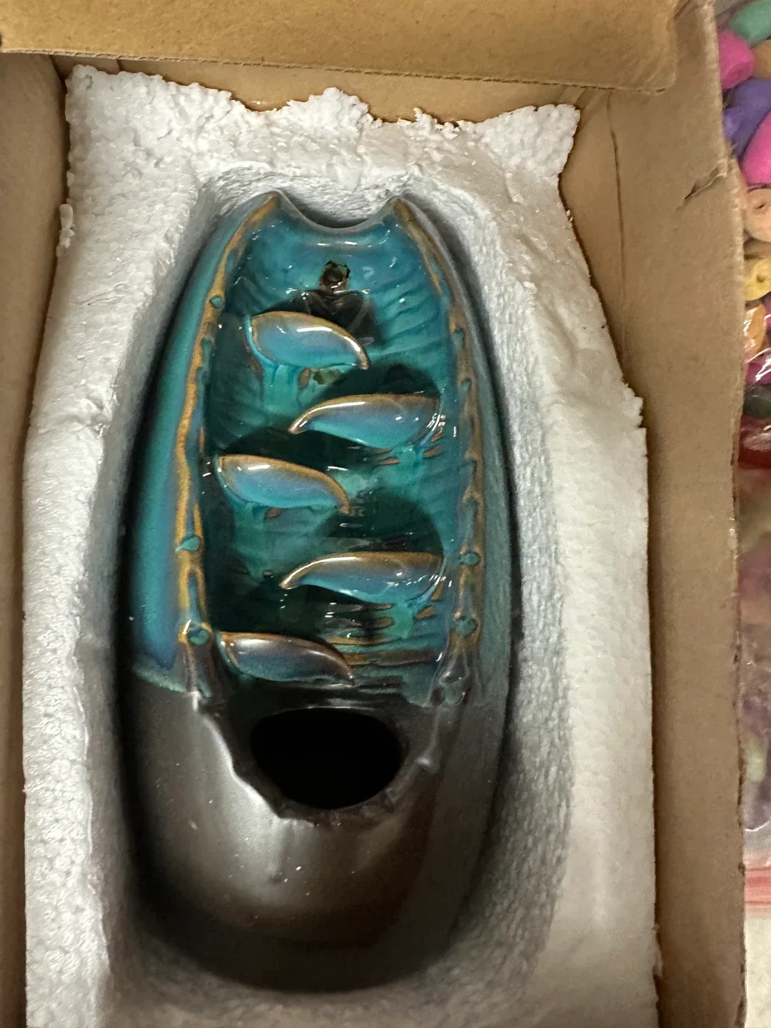 Ceramic Waterfall Incense Burner thumbnail