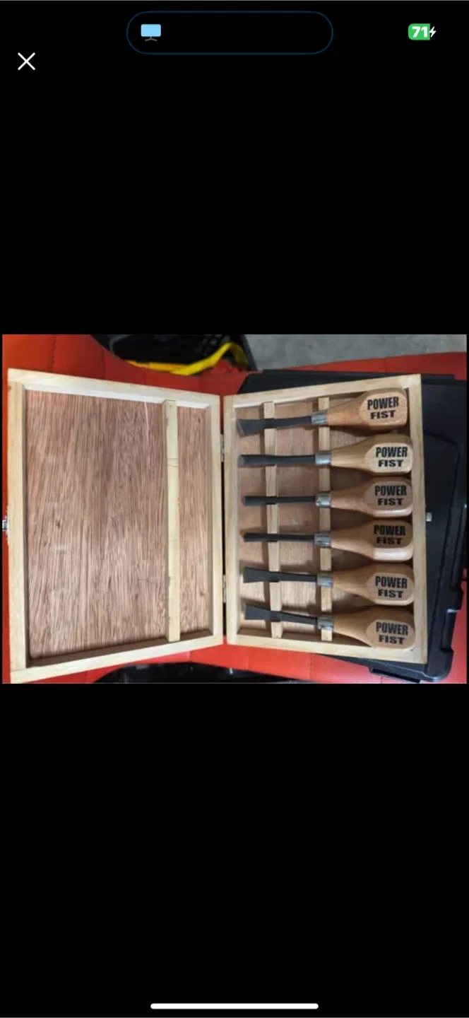 Power Fist 6 pc Wood Carving Chisel Set