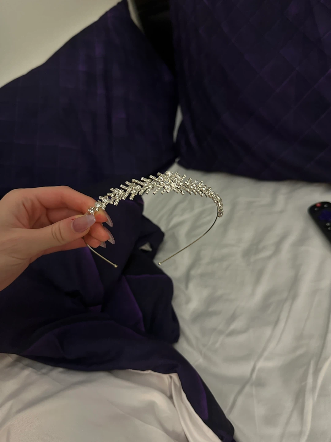 Rhinestone Leaf Tiara - photo 2