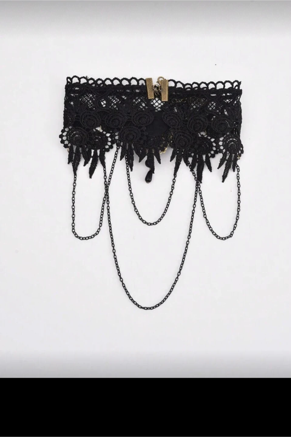 Black Lace Choker Necklace - photo 3