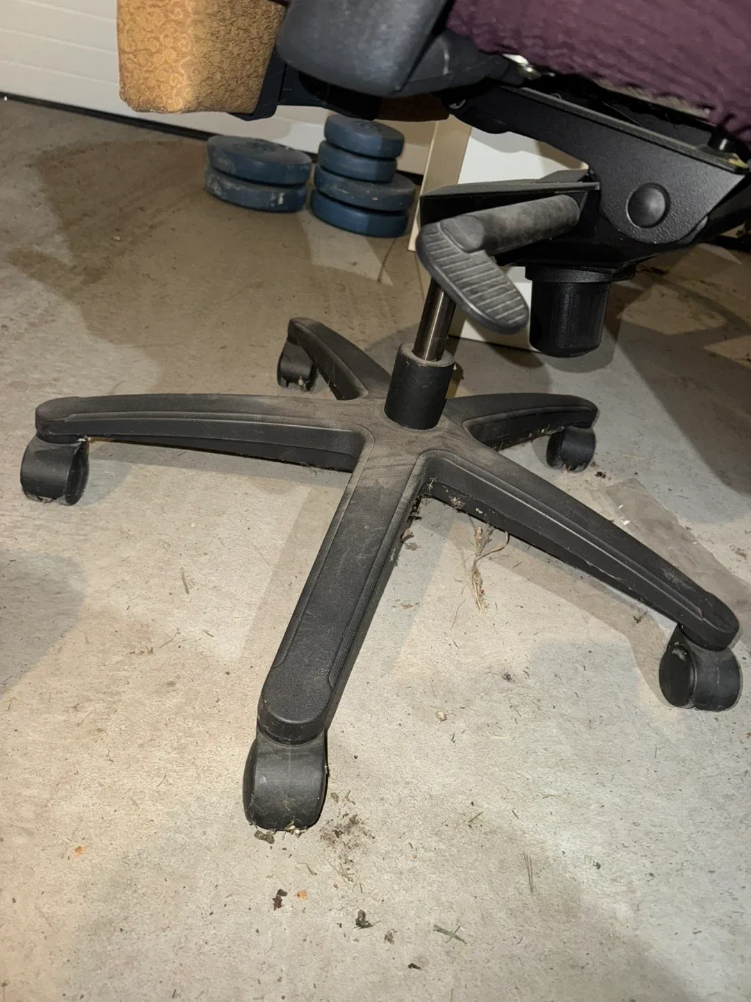 Office Chair - Burgundy Seat, Patterned Back image indicator(3)