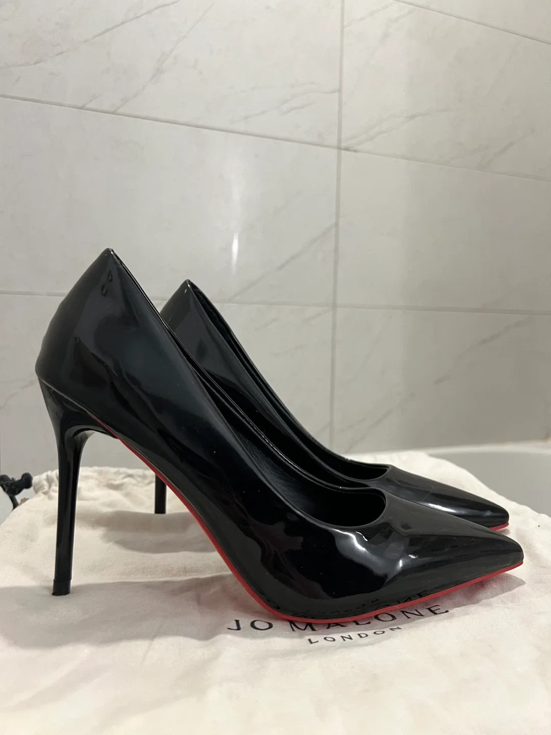 (Retail $129)New Red Bottom Heels - 10cm/Size US7(UK38) image indicator(2)