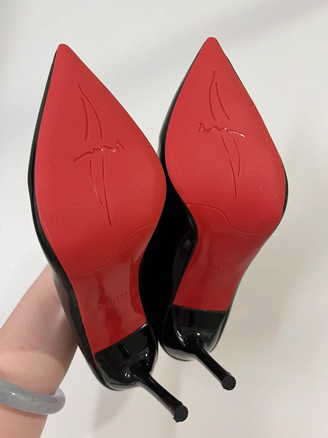 (Retail $129)New Red Bottom Heels - 10cm/Size US7(UK38) image indicator(4)