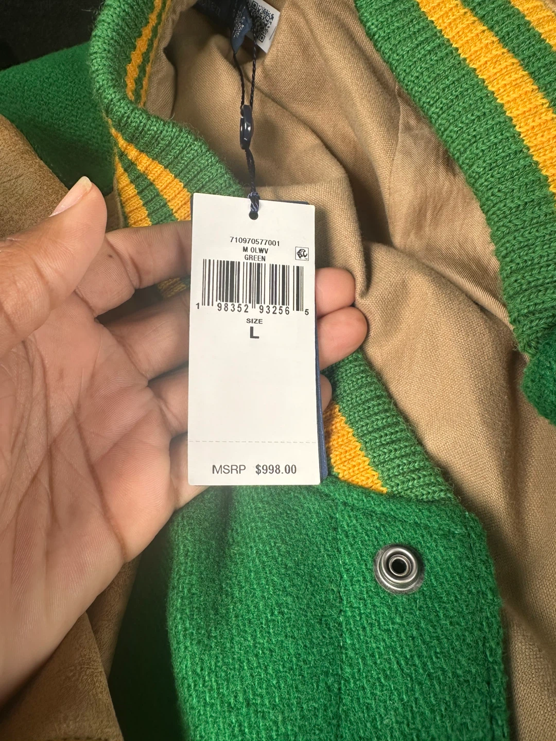 Polo Ralph Lauren Vintage-Inspired Letterman Jacket - L - photo 2