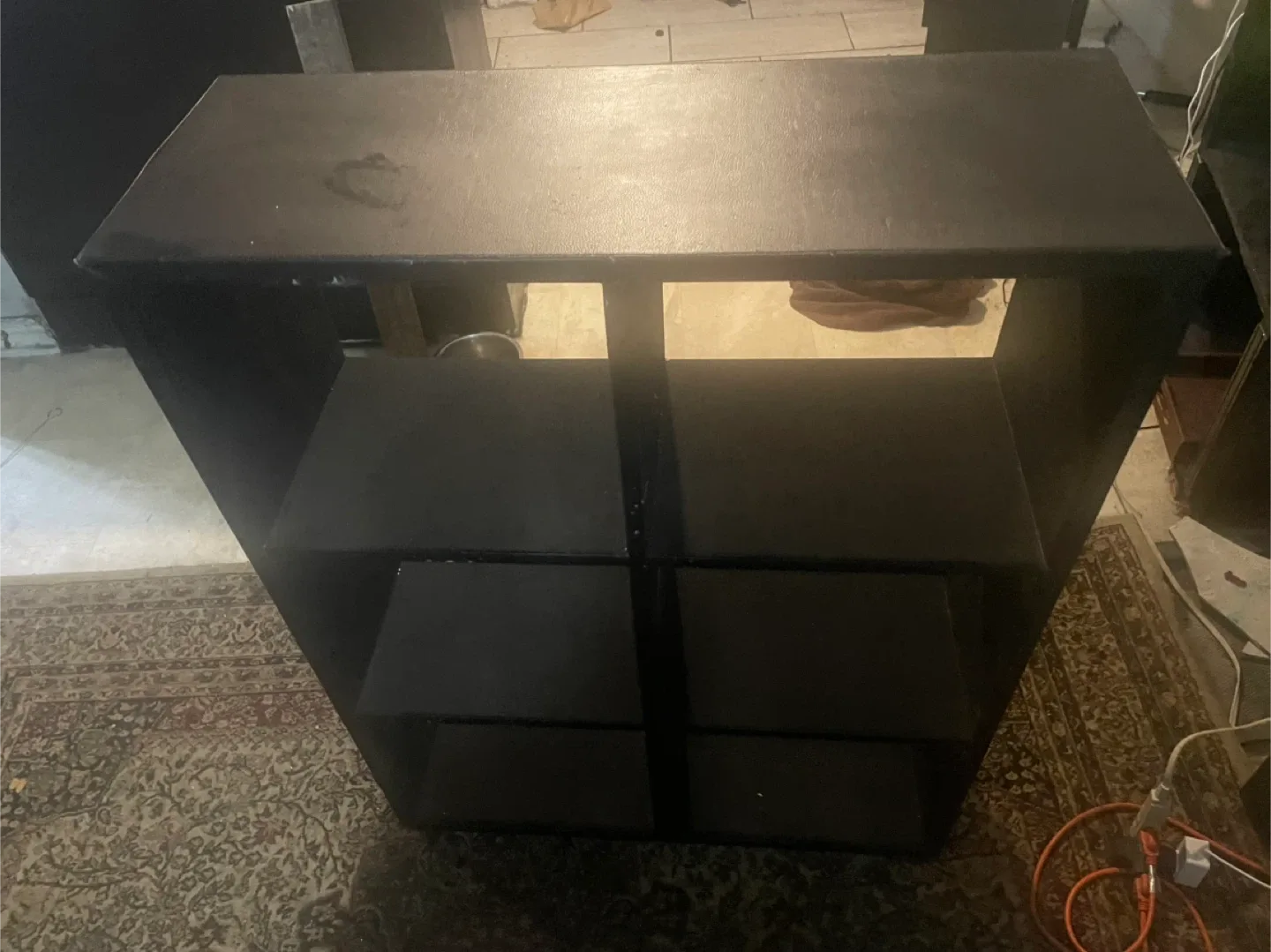 Black Wooden Shelf Unit thumbnail