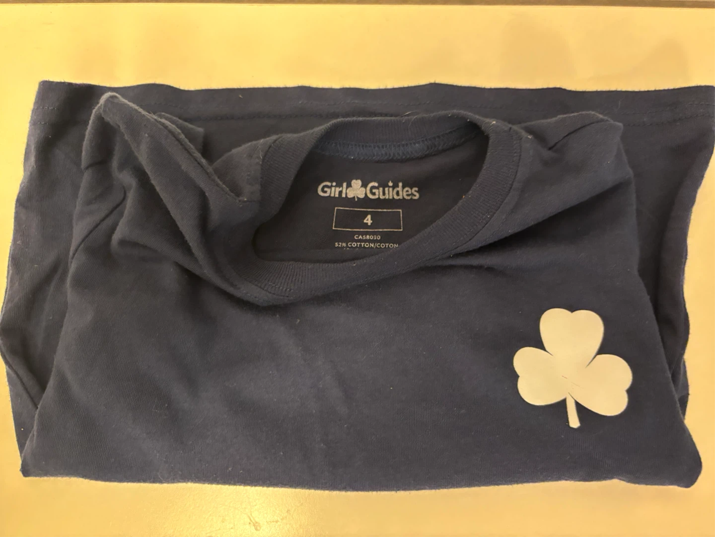 Guides Embers Navy Uniform T-Shirt Size 4 and neckerchief - photo 2