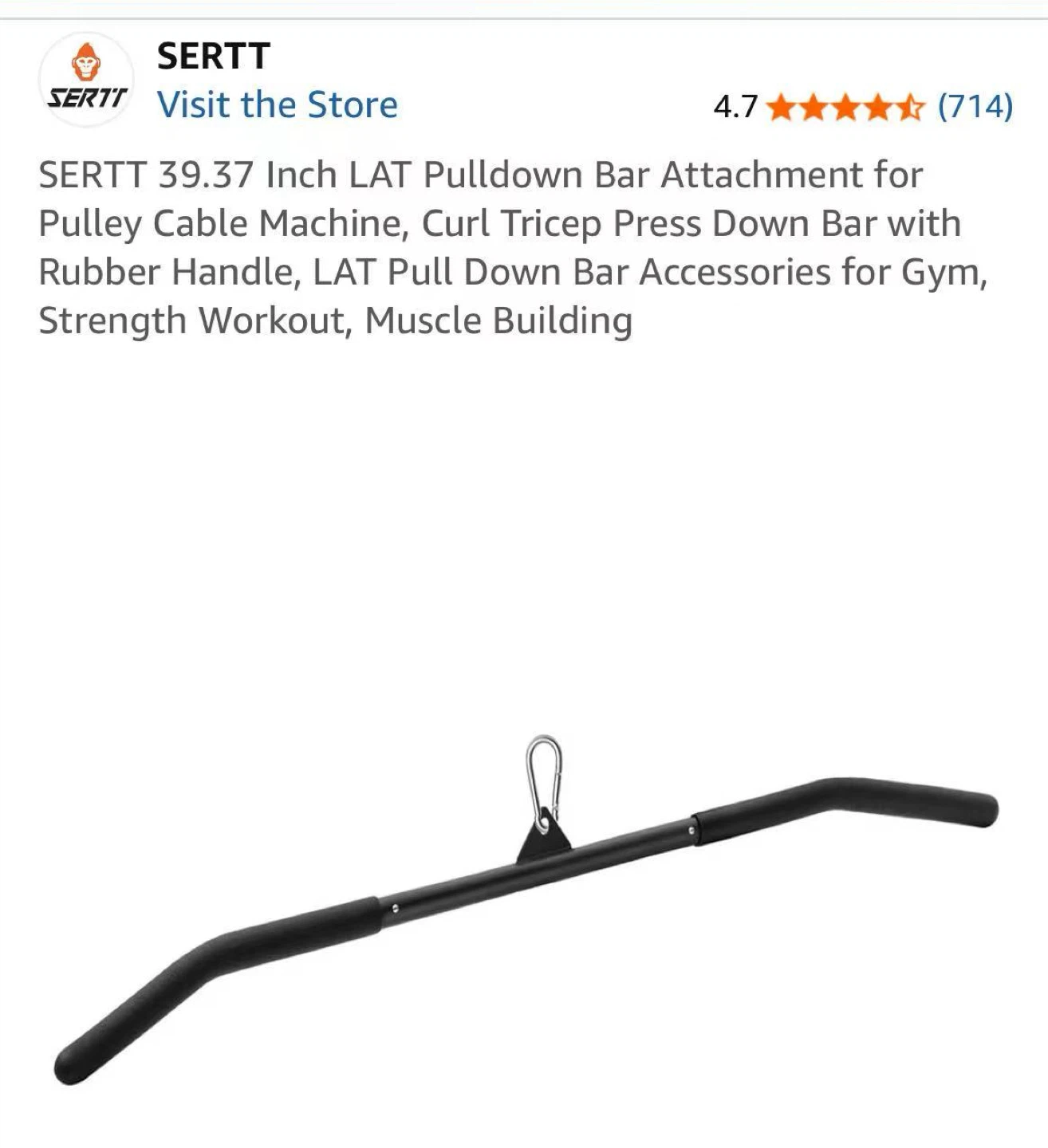 SERTT LAT pulldown bar 39.37-inch
