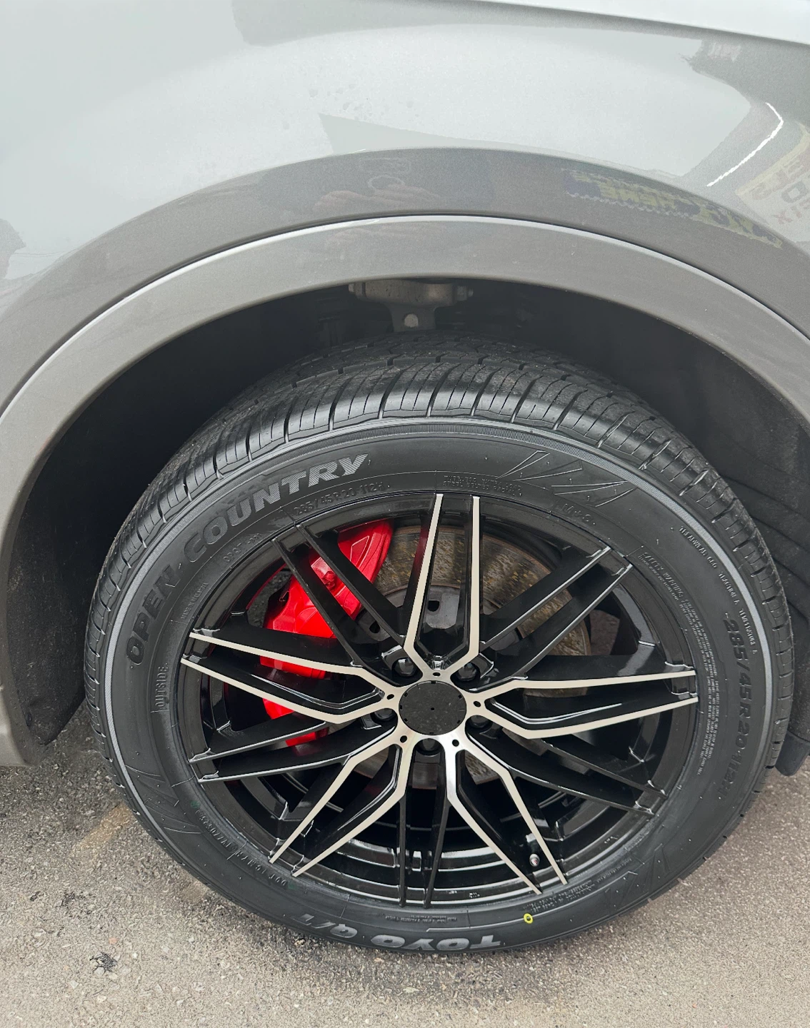 Toyo Open Country Tires on Black Wheels