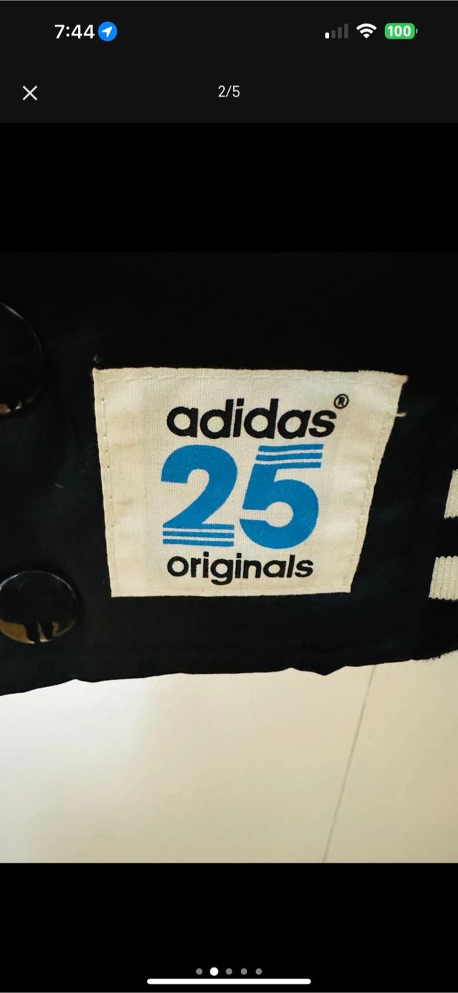 Adidas Originals 25 Black Bomber Jacket - Size L - photo 2