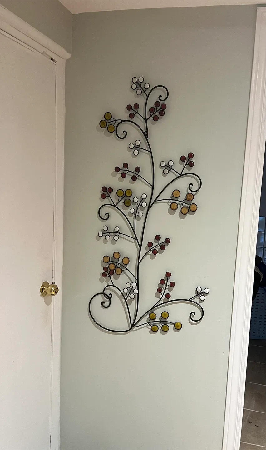 Set of 2 Metal Wall Decor - Floral Design image indicator(2)