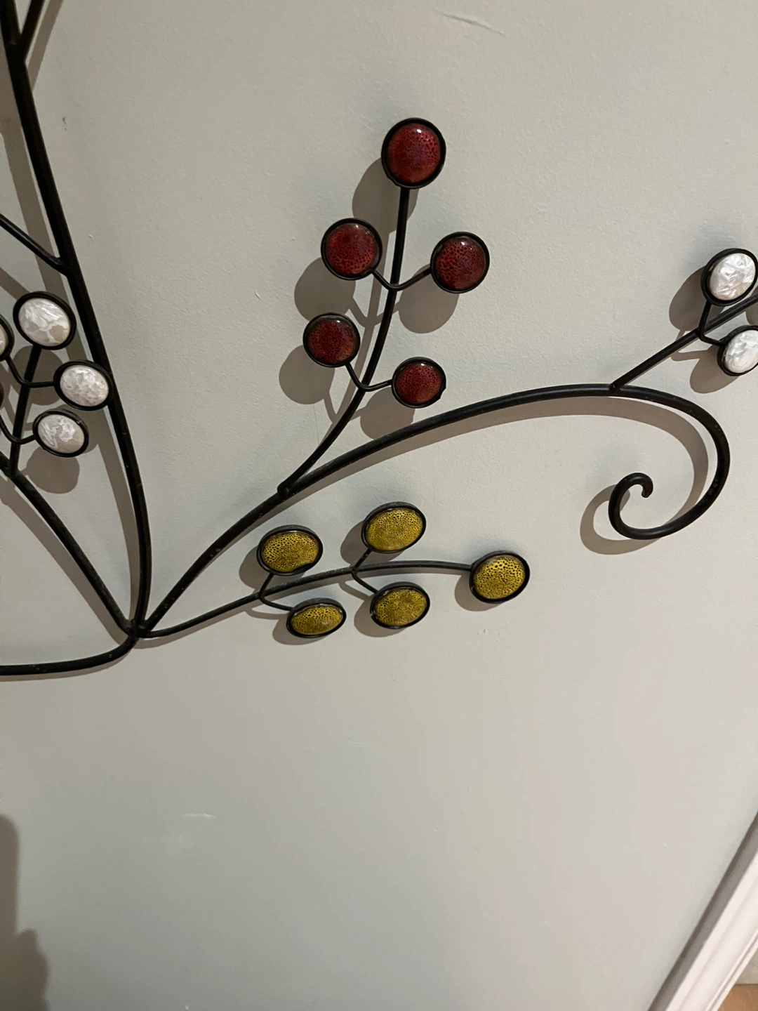 Set of 2 Metal Wall Decor - Floral Design - photo 5