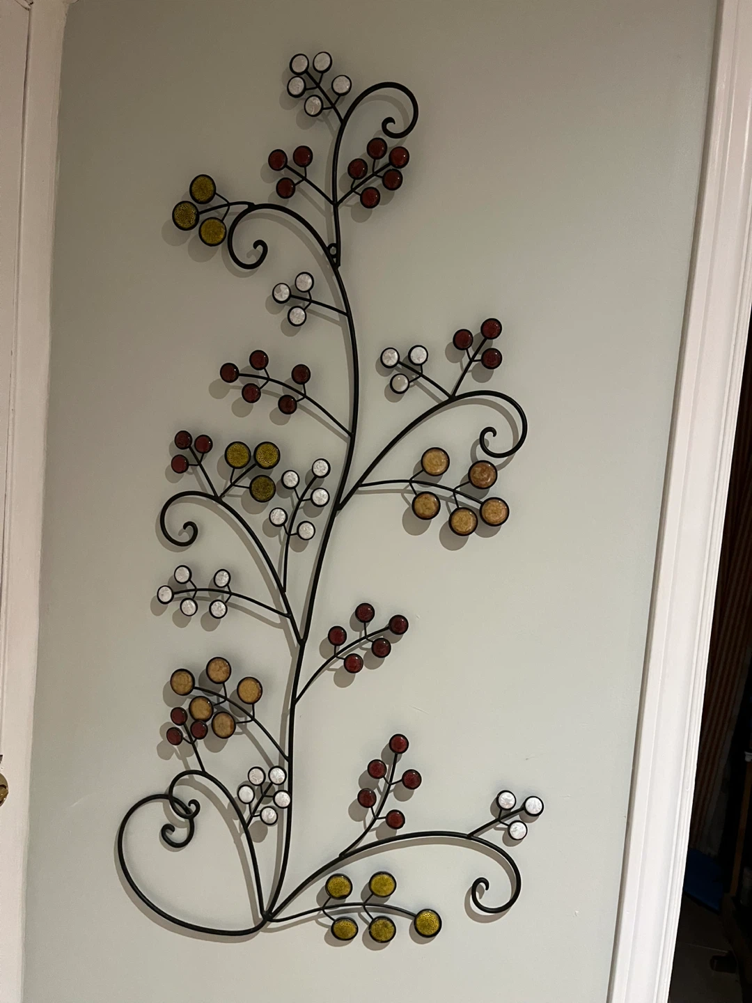 Set of 2 Metal Wall Decor - Floral Design - photo 4