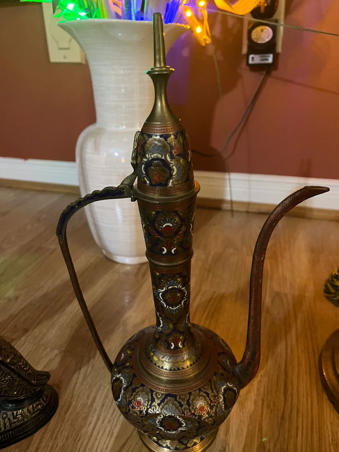 Vintage Decorative Metal Pitcher & Swan Figurines image indicator(5)