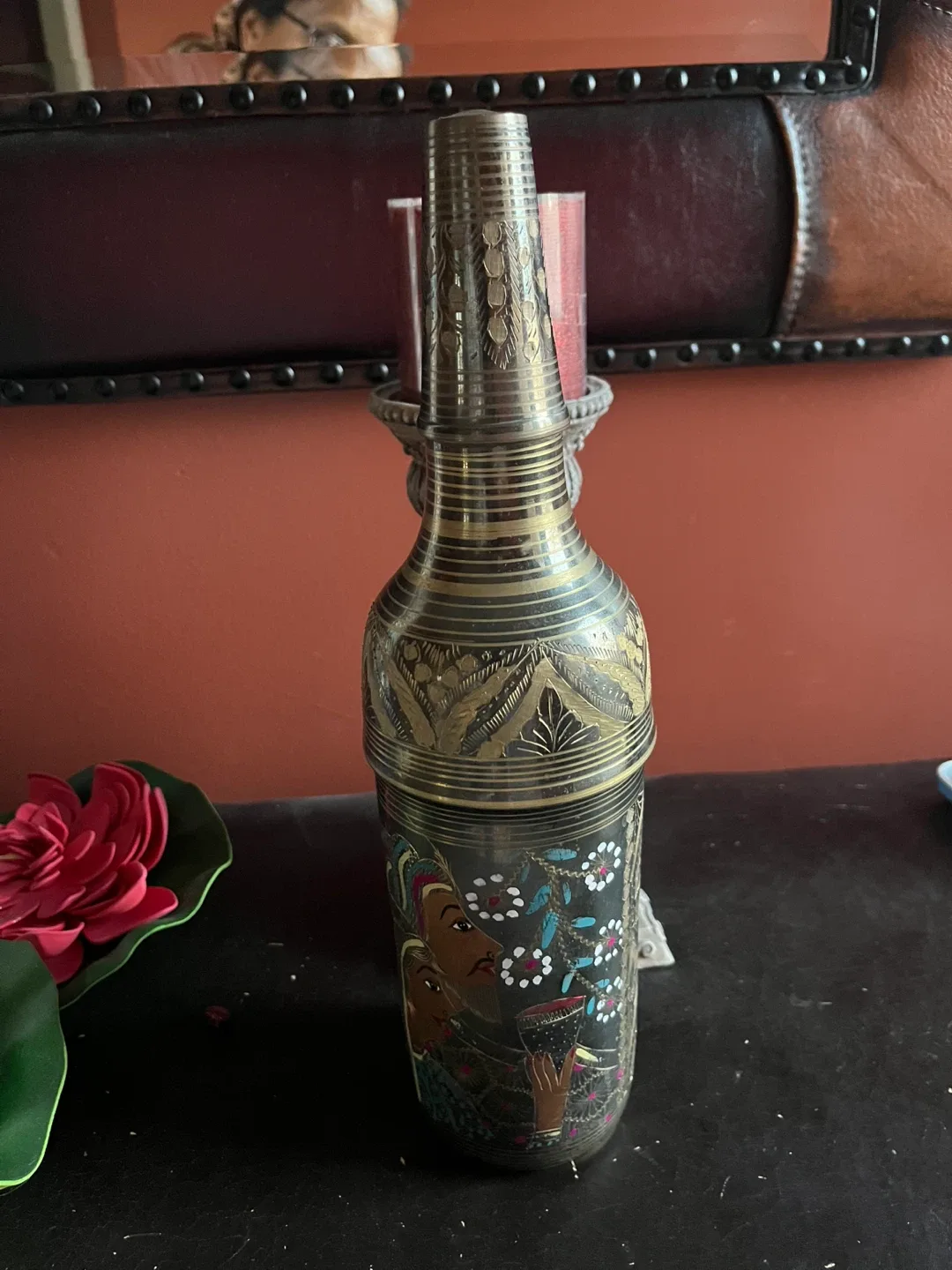 Vintage Decorative Metal Pitcher & Swan Figurines image indicator(6)