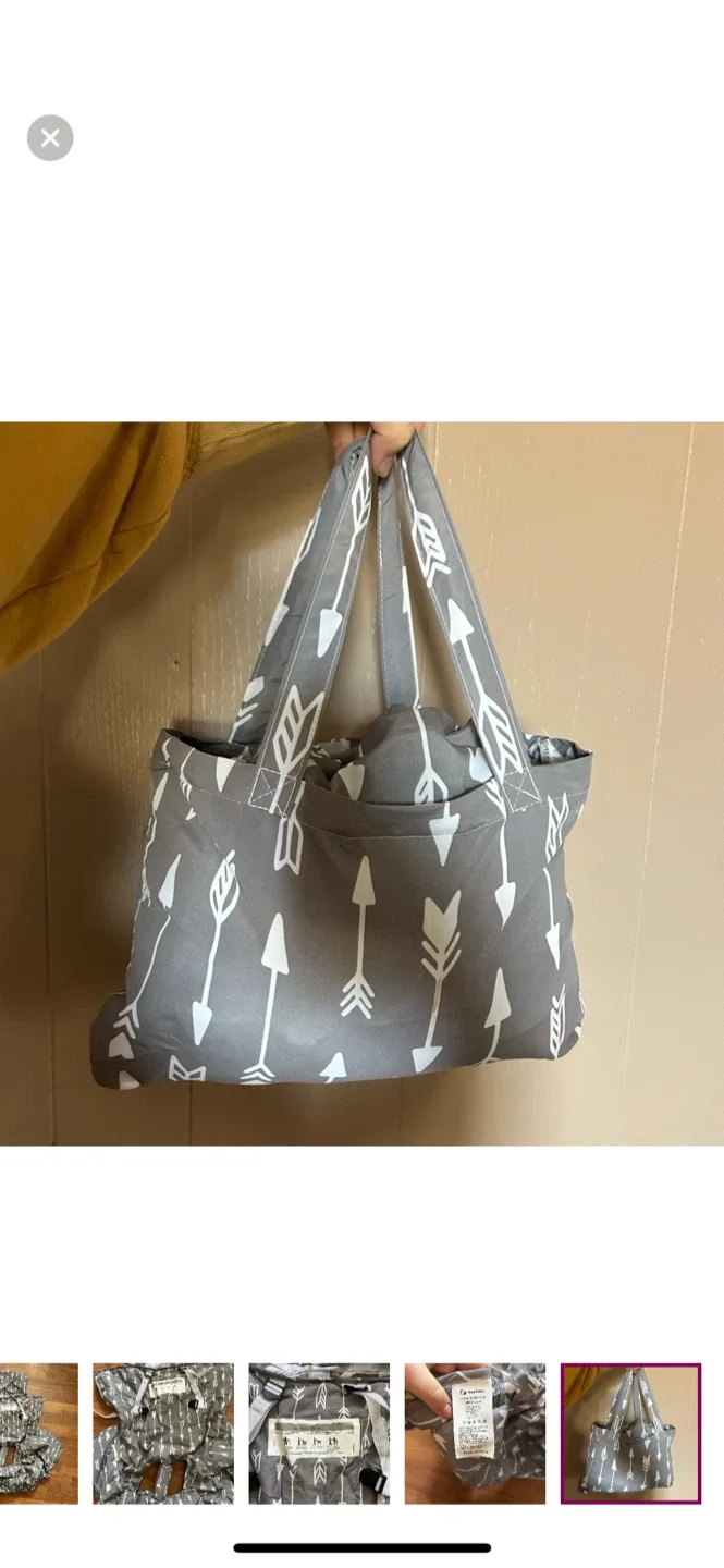 Yoofuss Shopping Cart Cover - Grey Arrow Pattern image indicator(5)