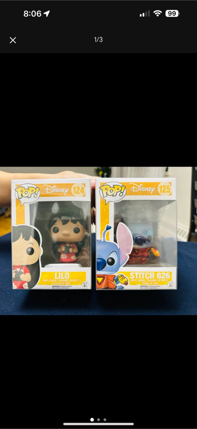 Disney Funko Pop! Lilo #124 & Stitch 626 #125