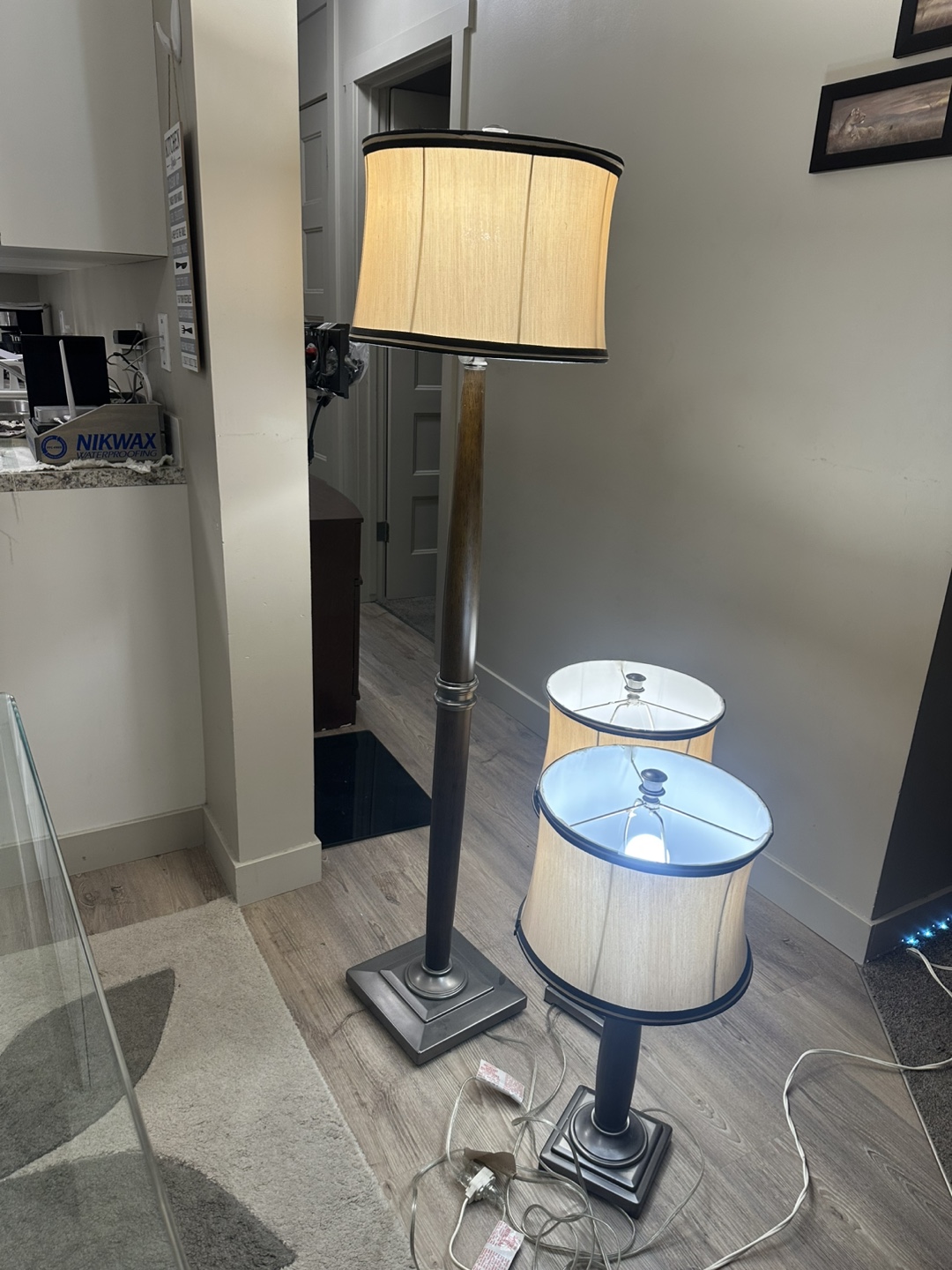 Modern Standing Lamp + 2 Matching Table Lamps (3 matching lamp) - photo 5