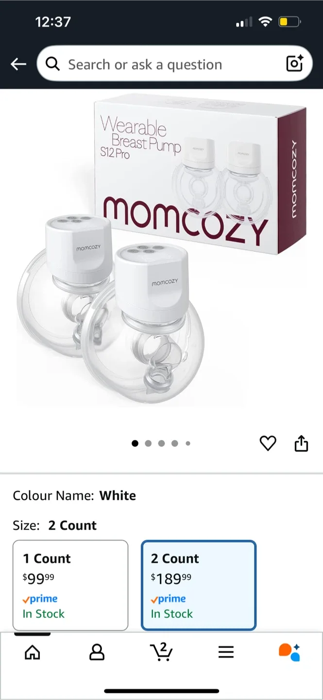 momcozy S12 Pro Wearable Breast Pump - New in Box image indicator(6)