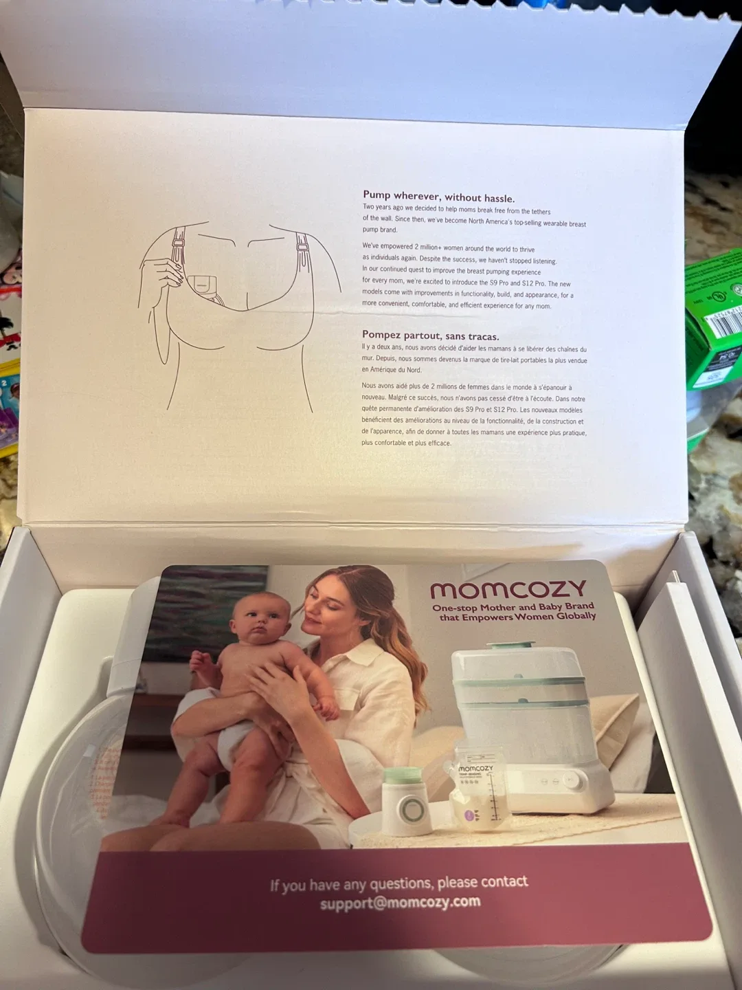 momcozy S12 Pro Wearable Breast Pump - New in Box image indicator(2)