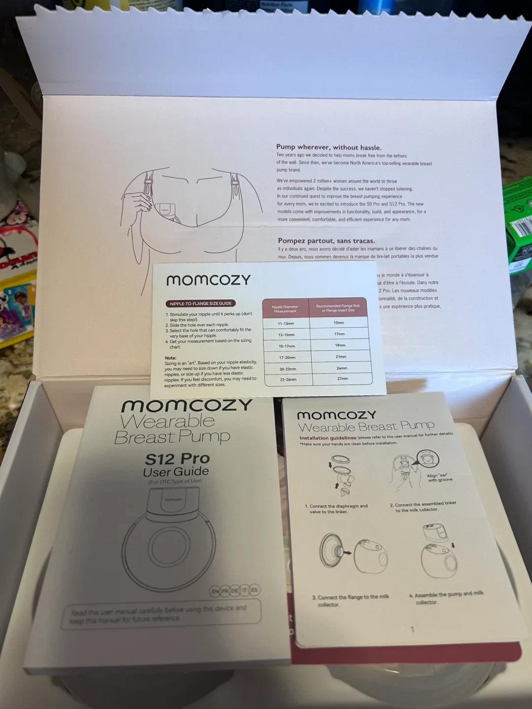 momcozy S12 Pro Wearable Breast Pump - New in Box image indicator(3)
