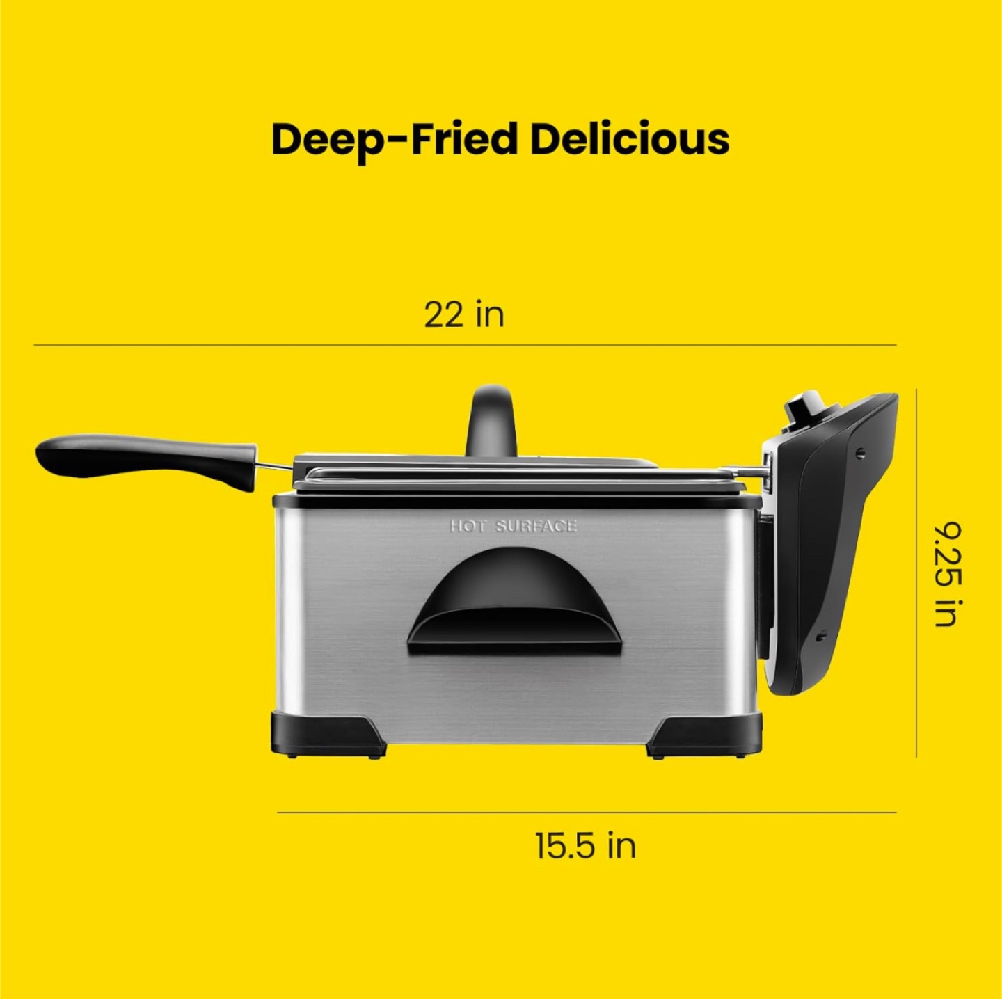 Brand new Chefman deep fryer in durable stainless steel - photo 2