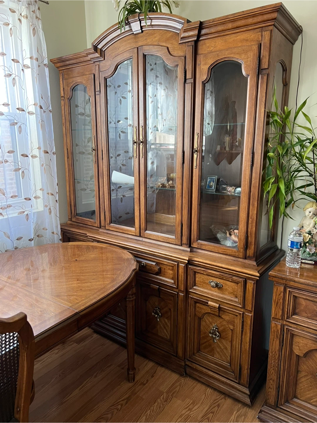 Vintage Dining Set with Hutch and Sideboard
