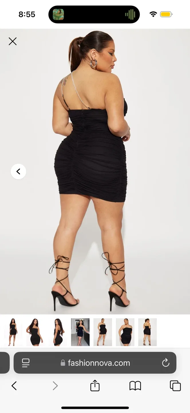 Fashion Nova Black Mini Dress - M image indicator(2)