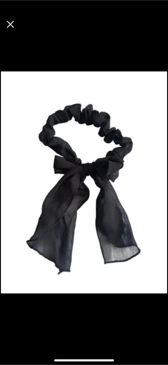 Black Bow Headband thumbnail