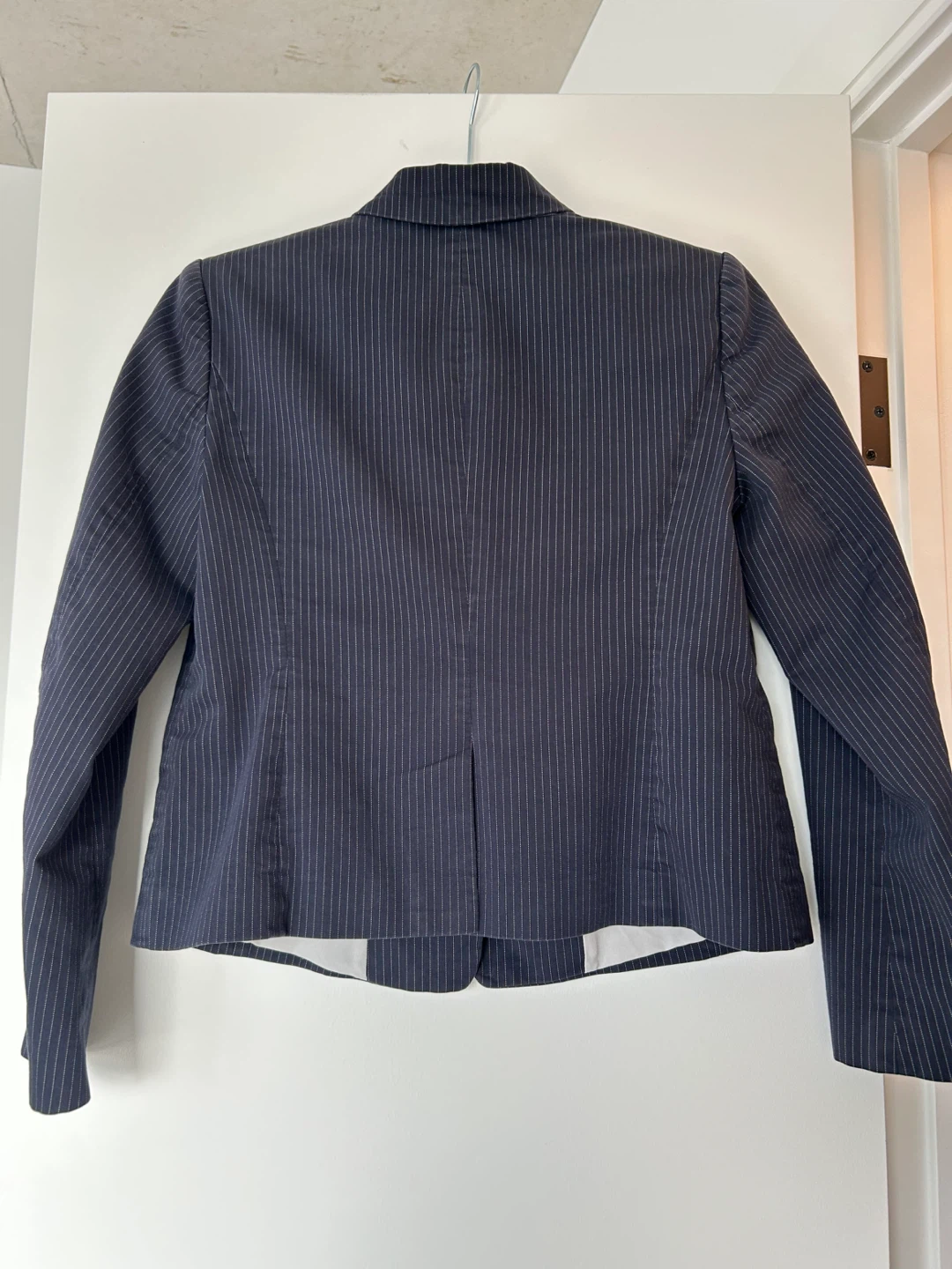 Ann Taylor Navy Pinstripe Blazer - photo 2
