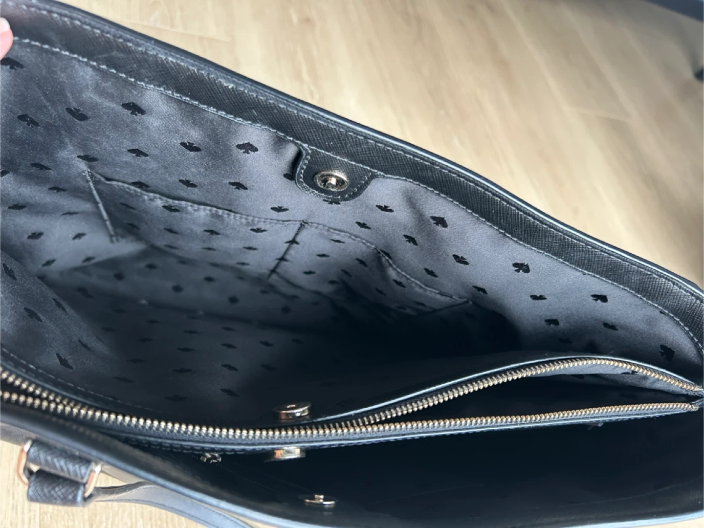 Kate Spade Black Perry Leather Laptop Tote Bag - photo 5