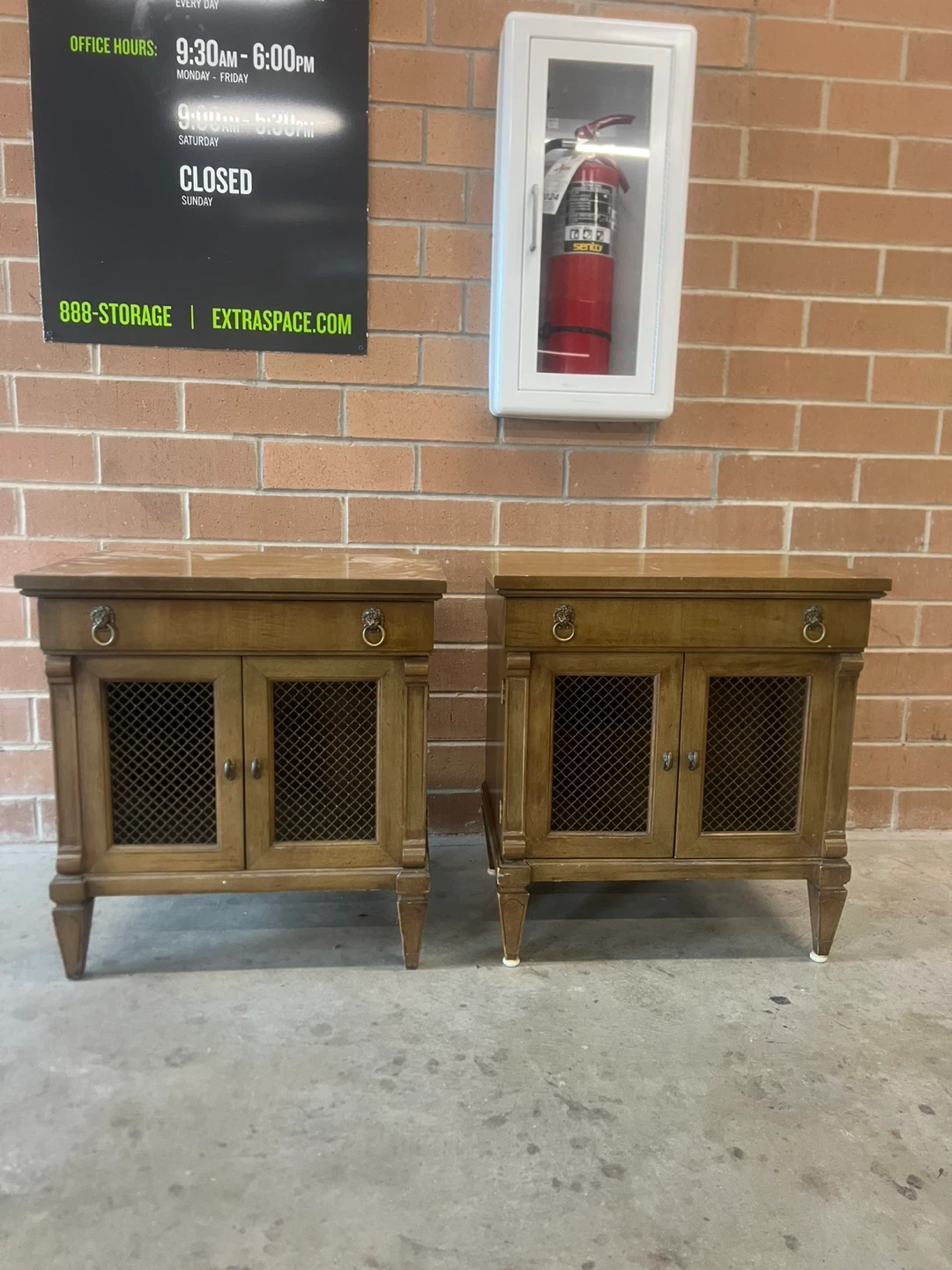 Pair of Wooden Nightstands