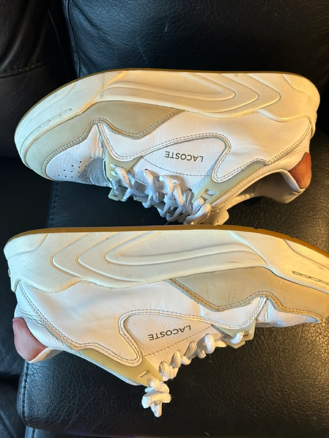 Lacoste White Leather Sneakers image indicator(5)