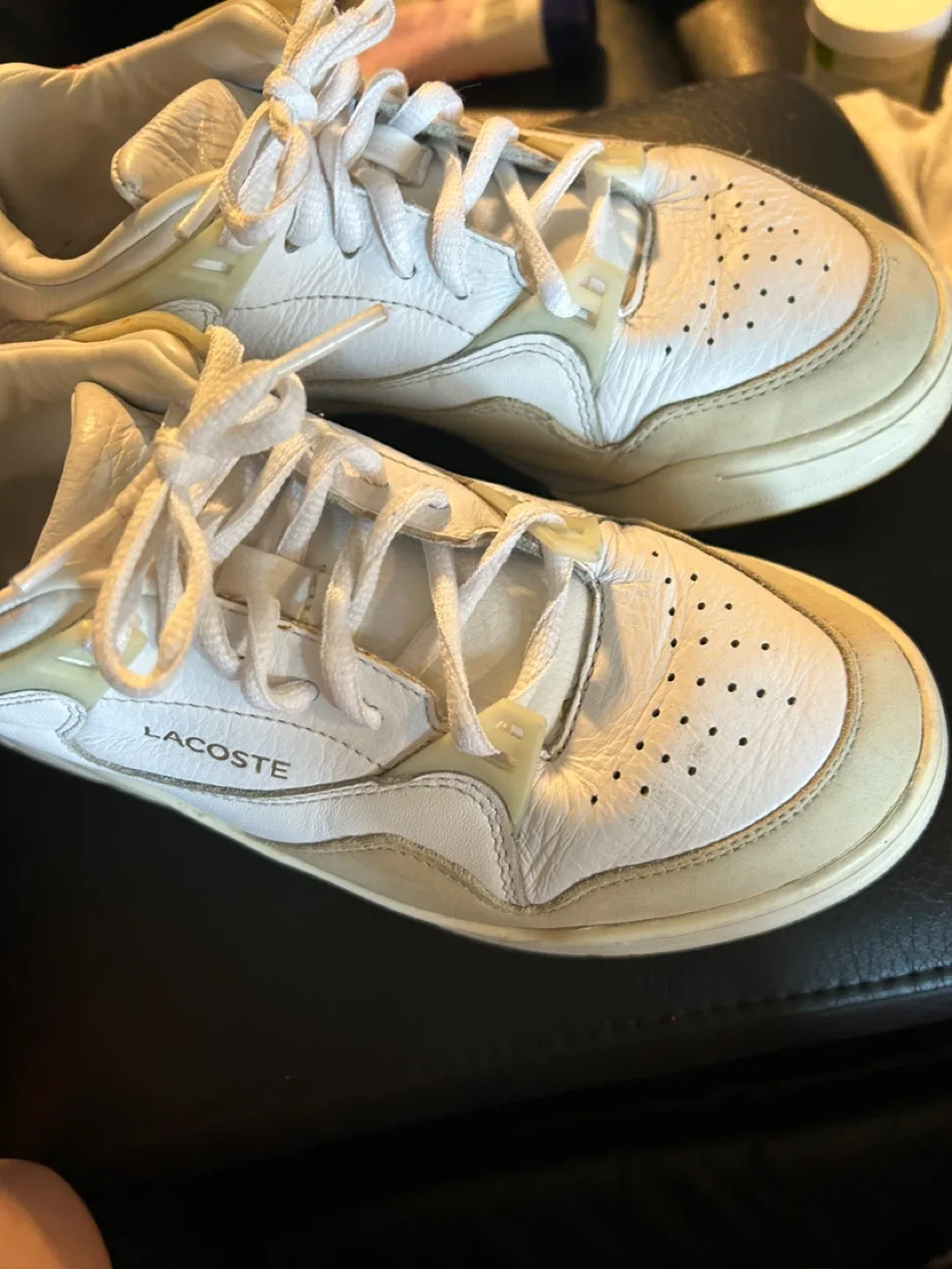 Lacoste White Leather Sneakers image indicator(7)