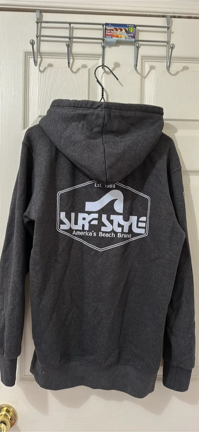 Surf Style Grey Hoodie image indicator(3)